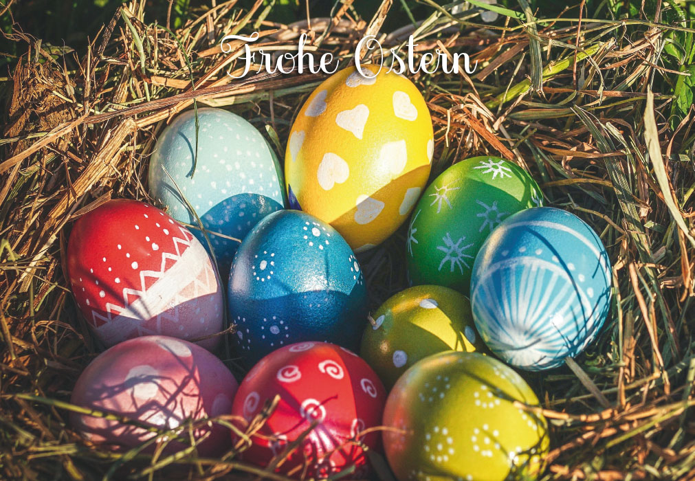 Ostern - bunte Ostereier im Nest Ostern - bunte Ostereier im Nest