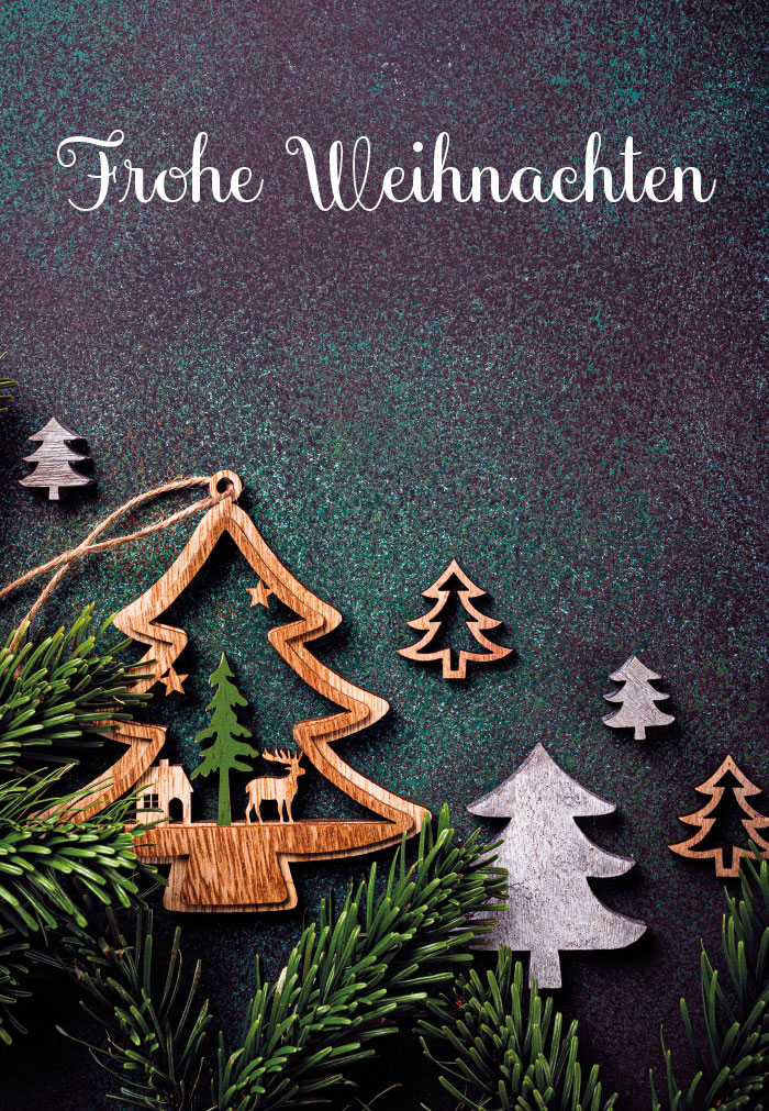 Weihnachten - Tannenzweig, Holzanhänger Baum Weihnachten - Tannenzweig, Holzanhänger Baum