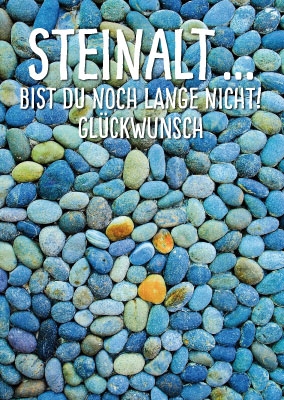 Postkarte - viele blau, graue Steine Postkarte - viele blau, graue Steine