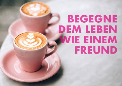 Spruchkarte - rosa Espresso Tassen Spruchkarte - rosa Espresso Tassen