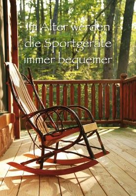 Geburtstag - Schaukelstuhl auf Veranda Geburtstag - Schaukelstuhl auf Veranda