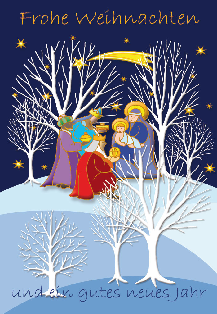 Weihnachten - heiligen drei Könige und das Jesu Kind