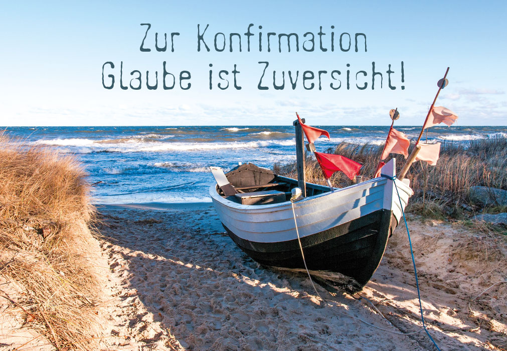 Konfirmation - altes Fischerboot am Strand Konfirmation - altes Fischerboot am Strand
