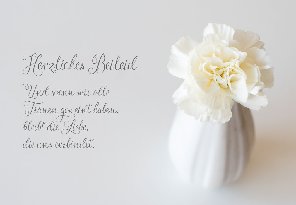 Trauer Anlasskarte