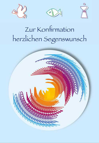 Konfirmation - Doppelkarte angedeuteter Kelch Konfirmation - Doppelkarte angedeuteter Kelch
