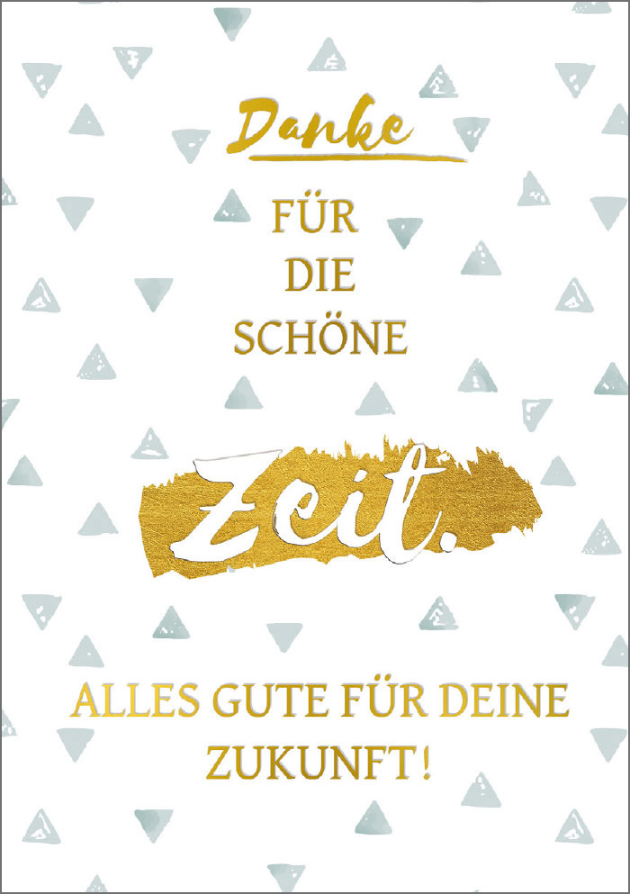 Kleine Kartengrüße - Zeit, Gold, weiß und grau Kleine Kartengrüße - Zeit, Gold, weiß und grau