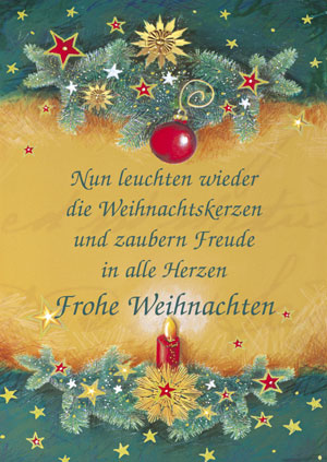 Weihnachten - Glückwunschkarte
