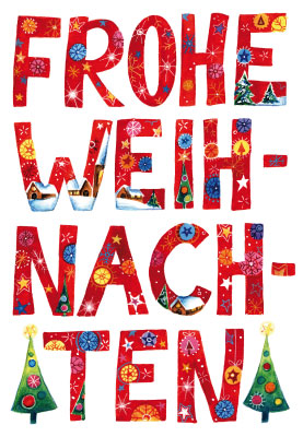 Weihnachten - Doppelkarte 