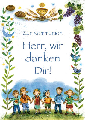 Kommunion - Doppelkarte Kelch und Kinder Kommunion - Doppelkarte Kelch und Kinder