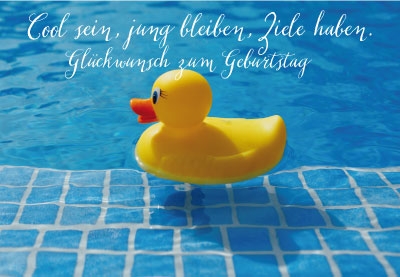 Geburtstag - gelbes Quietscheentchen Geburtstag - gelbes Quietscheentchen