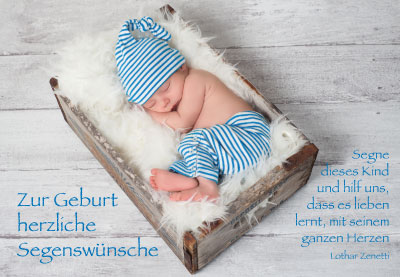 Geburt - Doppelkarte Geburt - Doppelkarte
