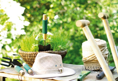 Glückwunsch - Garten, Hut, Schaufeln Glückwunsch - Garten, Hut, Schaufeln